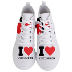 I Love Cucumber Men s Lightweight High Top Sneakers by ilovewhateva