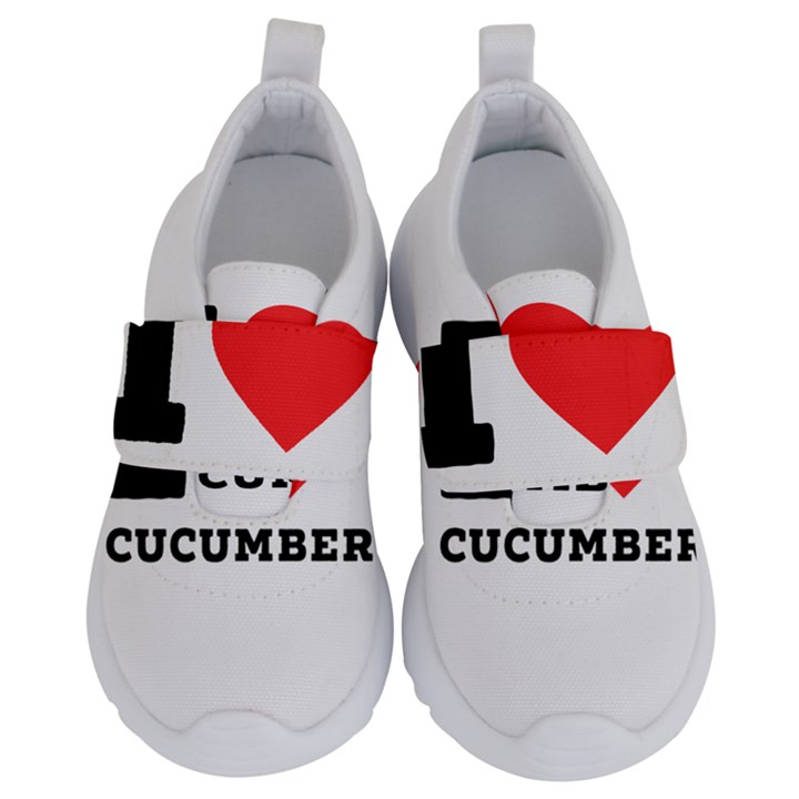 I love cucumber Kids  Velcro No Lace Shoes