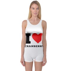 I Love Cranberry One Piece Boyleg Swimsuit by ilovewhateva