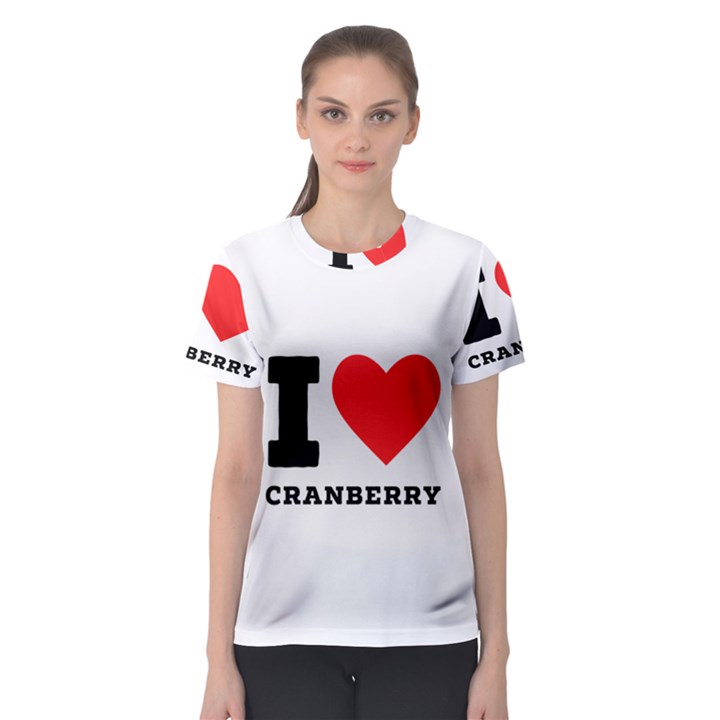 I love cranberry Women s Sport Mesh Tee