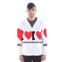 I Love Cranberry Men s Hooded Windbreaker by ilovewhateva