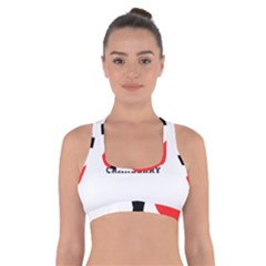 I Love Cranberry Cross Back Sports Bra by ilovewhateva