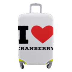 I Love Cranberry Luggage Cover (small) by ilovewhateva