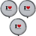 I love cranberry Mini Round Pill Box (Pack of 3) View1