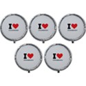 I love cranberry Mini Round Pill Box (Pack of 5) View1