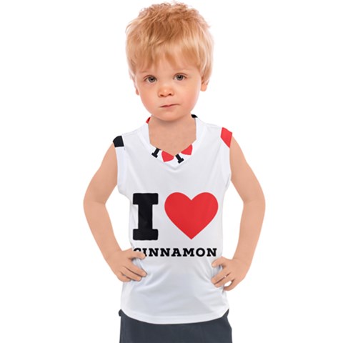 I Love Cinnamon  Kids  Sport Tank Top by ilovewhateva