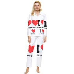 I Love Cinnamon  Womens  Long Sleeve Velvet Pocket Pajamas Set by ilovewhateva