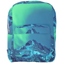 Aurora Borealis Sky Winter Snow Mountains Night Full Print Backpack