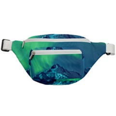 Aurora Borealis Sky Winter Snow Mountains Night Fanny Pack