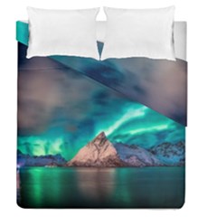 Amazing Aurora Borealis Colors Duvet Cover Double Side (queen Size) by B30l