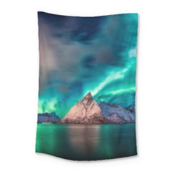 Amazing Aurora Borealis Colors Small Tapestry by B30l