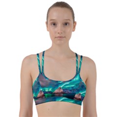 Amazing Aurora Borealis Colors Line Them Up Sports Bra by B30l