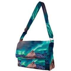 Amazing Aurora Borealis Colors Full Print Messenger Bag (s) by B30l