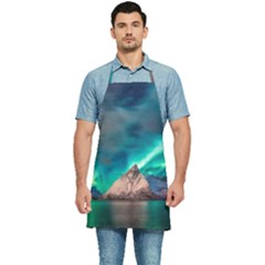 Amazing Aurora Borealis Colors Kitchen Apron by B30l