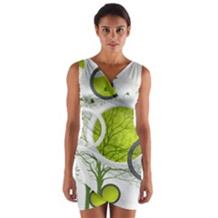 Circles Still Life Wrap Front Bodycon Dress by B30l