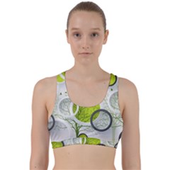 Circles Still Life Back Weave Sports Bra by B30l