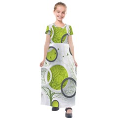 Circles Still Life Kids  Short Sleeve Maxi Dress by B30l