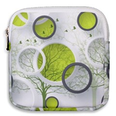 Circles Still Life Mini Square Pouch by B30l