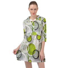 Circles Still Life Mini Skater Shirt Dress by B30l