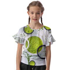 Circles Still Life Kids  Cut Out Flutter Sleeves by B30l