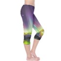 Aurora Borealis Polar Northern Lights Natural Phenomenon North Night Mountains Capri Leggings  View4