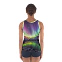 Aurora Borealis Polar Northern Lights Natural Phenomenon North Night Mountains Sport Tank Top  View2