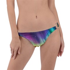 Aurora Borealis Polar Northern Lights Natural Phenomenon North Night Mountains Ring Detail Bikini Bottoms by B30l