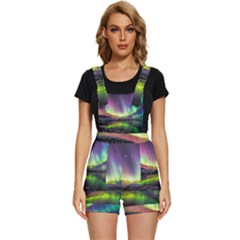 Aurora Borealis Polar Northern Lights Natural Phenomenon North Night Mountains Short Overalls