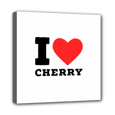 I Love Cherry Mini Canvas 8  X 8  (stretched) by ilovewhateva