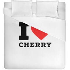 I Love Cherry Duvet Cover (king Size) by ilovewhateva