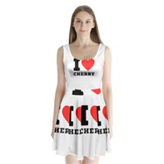 I Love Cherry Split Back Mini Dress  by ilovewhateva