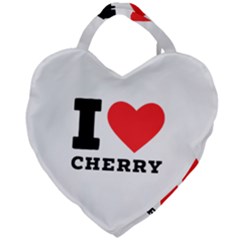 I Love Cherry Giant Heart Shaped Tote by ilovewhateva