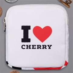 I Love Cherry Mini Square Pouch by ilovewhateva