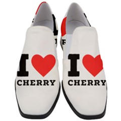 I Love Cherry Women Slip On Heel Loafers by ilovewhateva