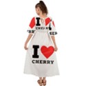 I love cherry Kimono Sleeve Boho Dress View2