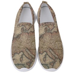 Old Vintage Classic Map Of Europe Men s Slip On Sneakers by B30l