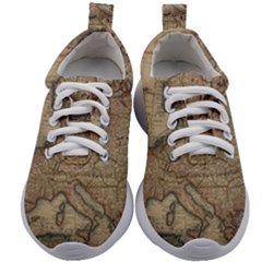 Old Vintage Classic Map Of Europe Kids Athletic Shoes by B30l