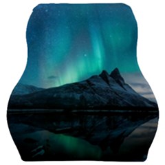 Aurora Borealis Mountain Reflection Car Seat Velour Cushion  by B30l