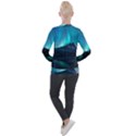 Aurora Borealis Mountain Reflection Casual Zip Up Jacket View2