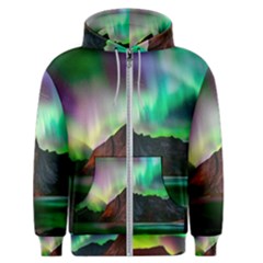 Aurora Borealis Nature Sky Light Men s Zipper Hoodie