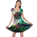 Aurora Borealis Nature Sky Light Cap Sleeve Dress View1