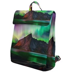 Aurora Borealis Nature Sky Light Flap Top Backpack by B30l