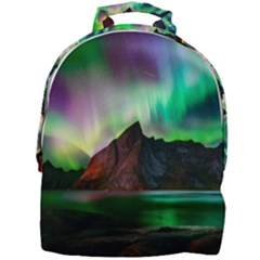 Aurora Borealis Nature Sky Light Mini Full Print Backpack by B30l