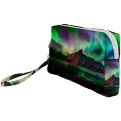 Aurora Borealis Nature Sky Light Wristlet Pouch Bag (small) by B30l