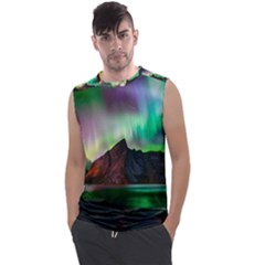 Aurora Borealis Nature Sky Light Men s Regular Tank Top