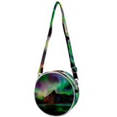 Aurora Borealis Nature Sky Light Crossbody Circle Bag by B30l