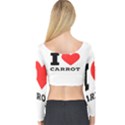 I love carrots  Long Sleeve Crop Top View2