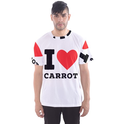 I Love Carrots  Men s Sport Mesh Tee by ilovewhateva