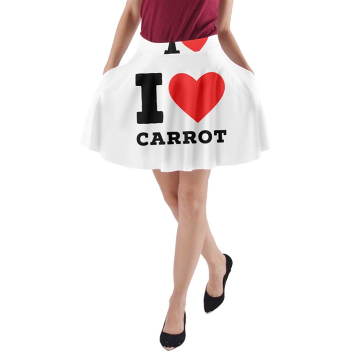 I love carrots  A-Line Pocket Skirt