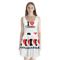 I Love Carrots  Split Back Mini Dress  by ilovewhateva